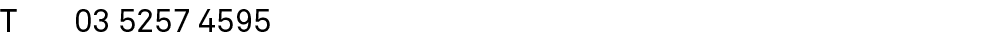 t 03 5257 4595 